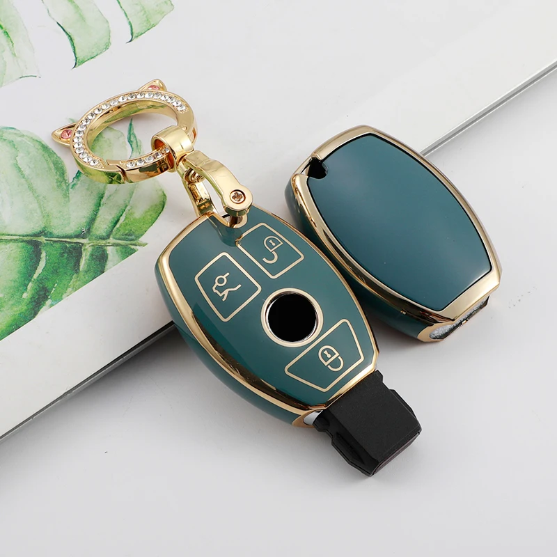 

TPU Car Remote Key Case Cover Shell For Mercedes Benz W204 W463 W176 W251 W205 A C E S G Class GLA CLA GLK GLC Protector Holder