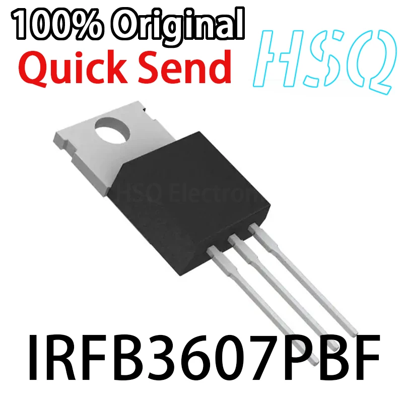 

1PCS Original IRFB3607PBF IRFB3607 TO-220 N Channel 75V/80A Direct MOSFET Field Effect Tube