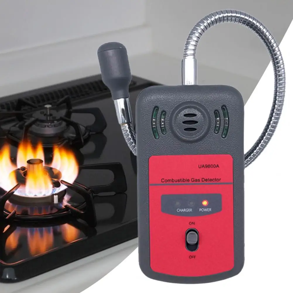 

Программируемый 1 комплект, отличный датчик утечки горючего природного газа, громкий детектор утечки газа с сигнализацией, LEL датчик для дом...