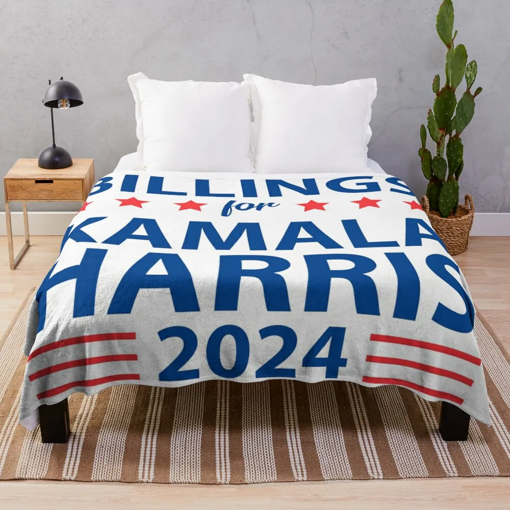 Одеяло Billings для KAMALA HARRIS for PRESIDENT 2024 самое мягкие одеяла диванов фланелевые
