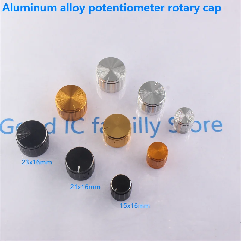 

2 шт. ручка потенциометра из алюминиевого сплава с внутренним отверстием 6 мм, О-образная ручка регулировки громкости, шляпа, ручка переключателя звука