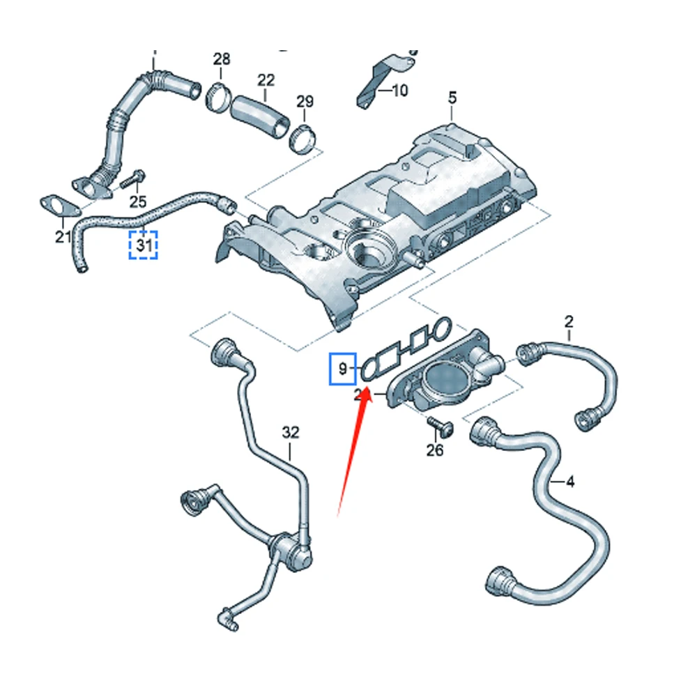 Фильтр для машины нижняя подушка Audi A6L A4 S4 A6 S6 A3 S3 A1 Skoda Octavia VW Polo Golf Jetta Passat Scirocco