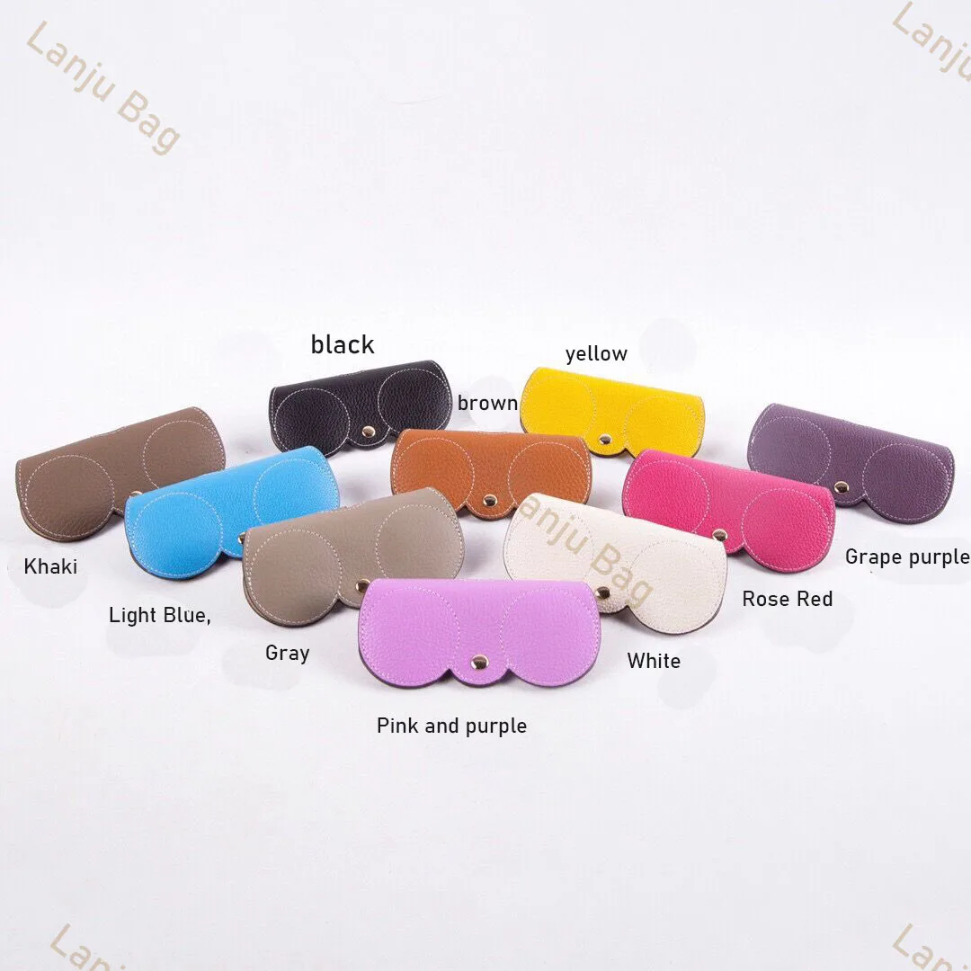 Оптовая продажа кожаные мужские и женские портативные солнцезащитные очки из