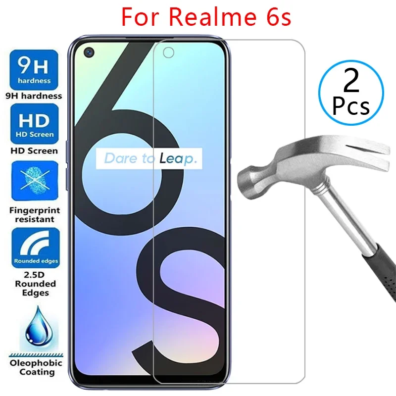 Защитная пленка из закаленного стекла для Realme 6s чехол на 6 s s6 6.5 защитная сумка