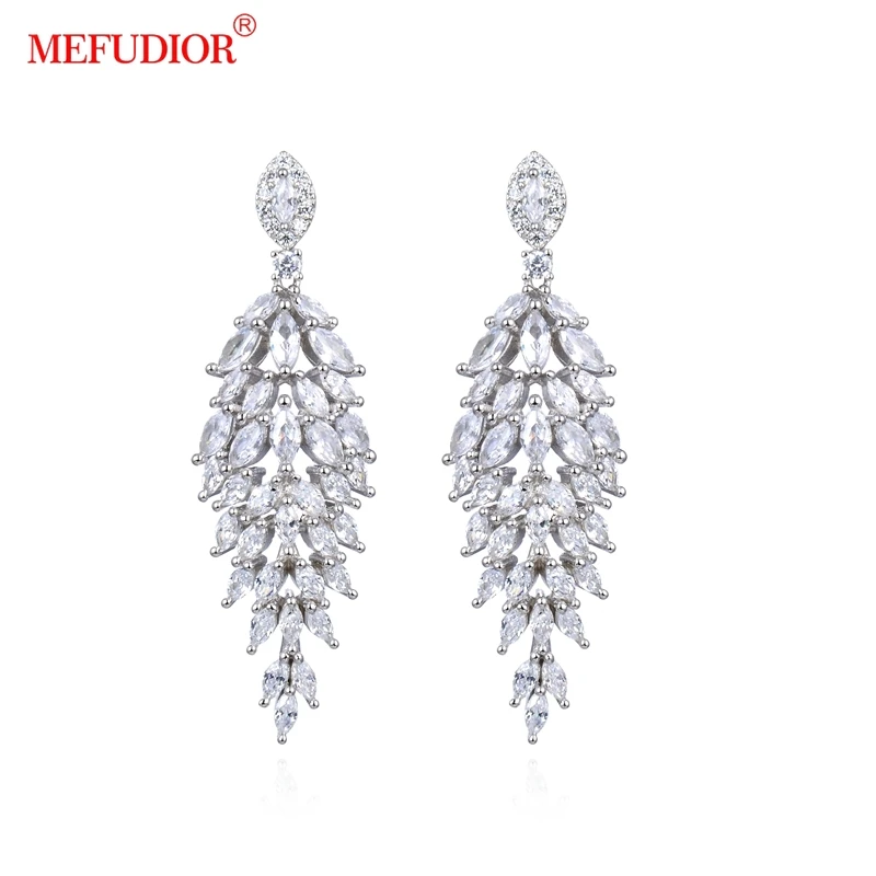 

Exquisite Fringed Gem Silver 925 Earrings Zircon Women's Earring Luxurious Banquet Fashion Jewelry For Women Gift ’XX09