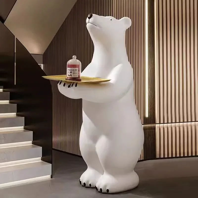 Креативная декоративная фигурка медведя для гостиной большое животное ТВ-шкафа
