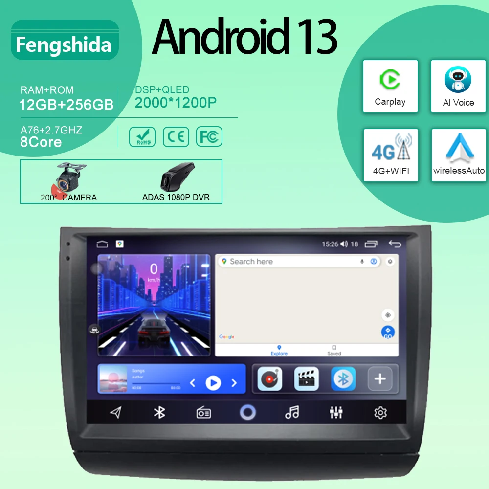 Автомобильный Android автомобильный радиоэкран для Toyota Prius 20 2003 - 2009 головное