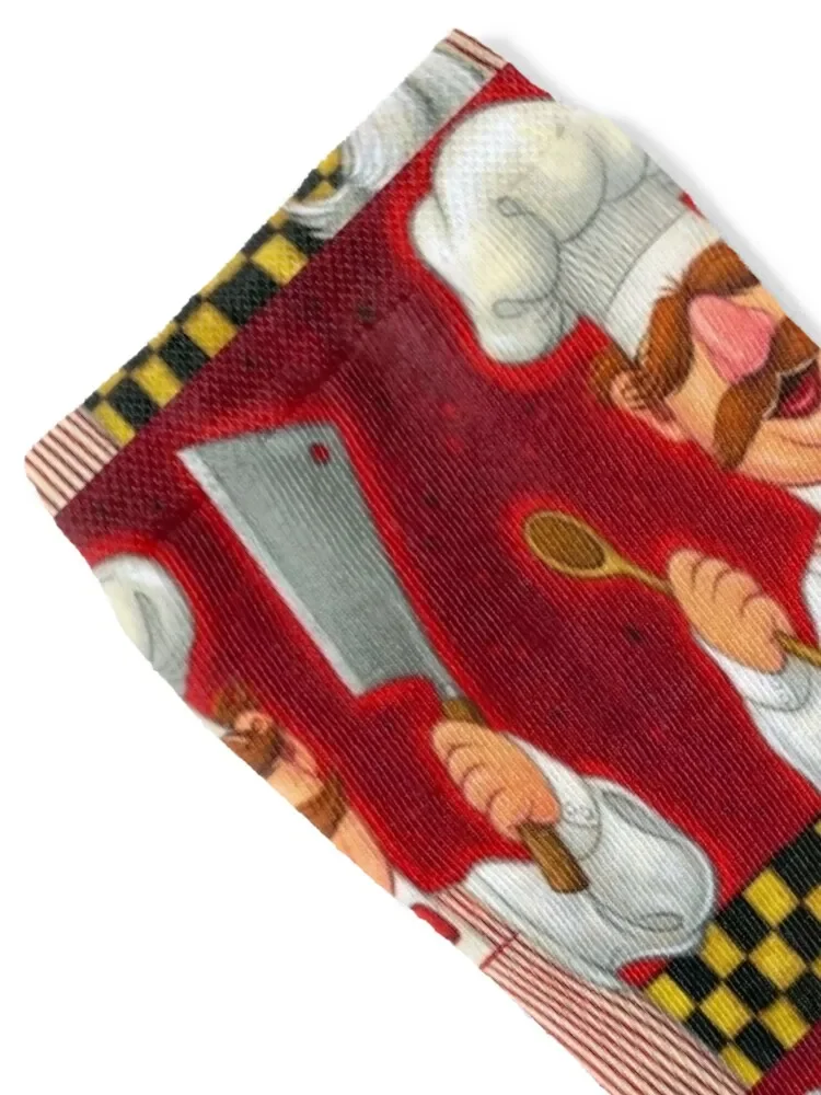 Шведский шеф-повар борк носки с аниме и принтом противоскользящие футбольные