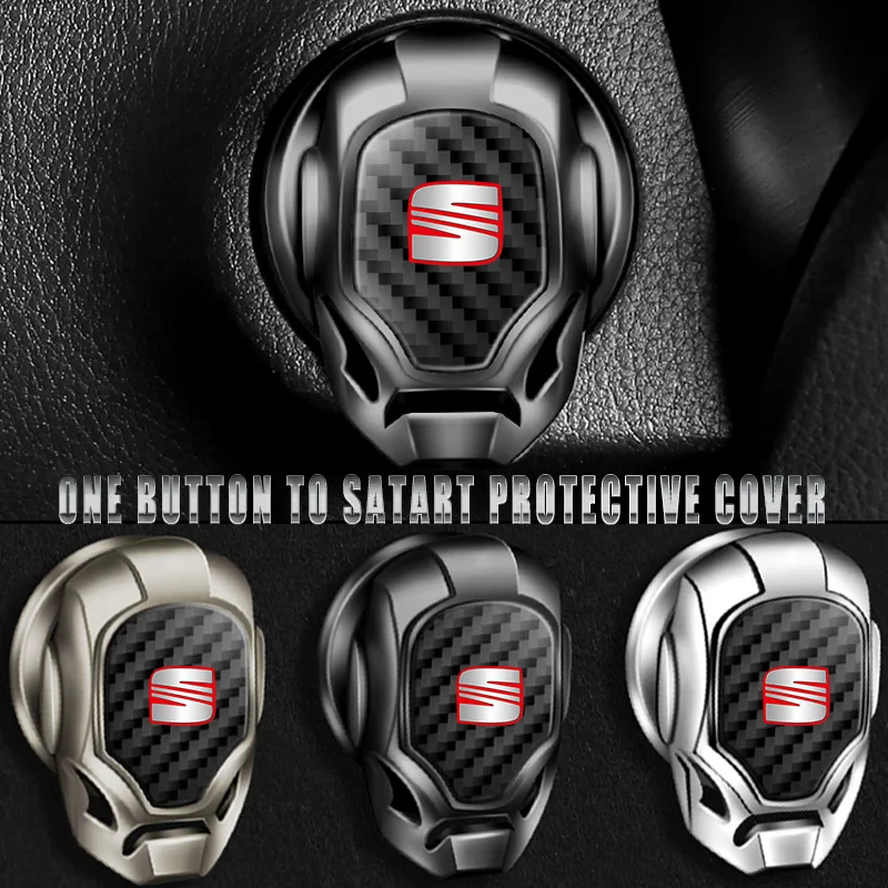 

Car ONE-CLICK Start Buttons Protective Stickers for Seat Leon Mk1 Mk2 Mk3 Lbiza 6l 6j Altea Ateca Sportcoup Car Accessories
