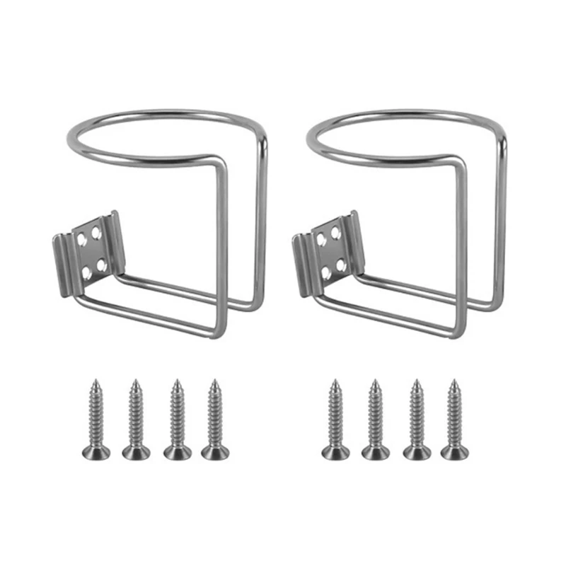 Stainless Steel Cup Holder Drink Beverage Cup Storage Rack f
