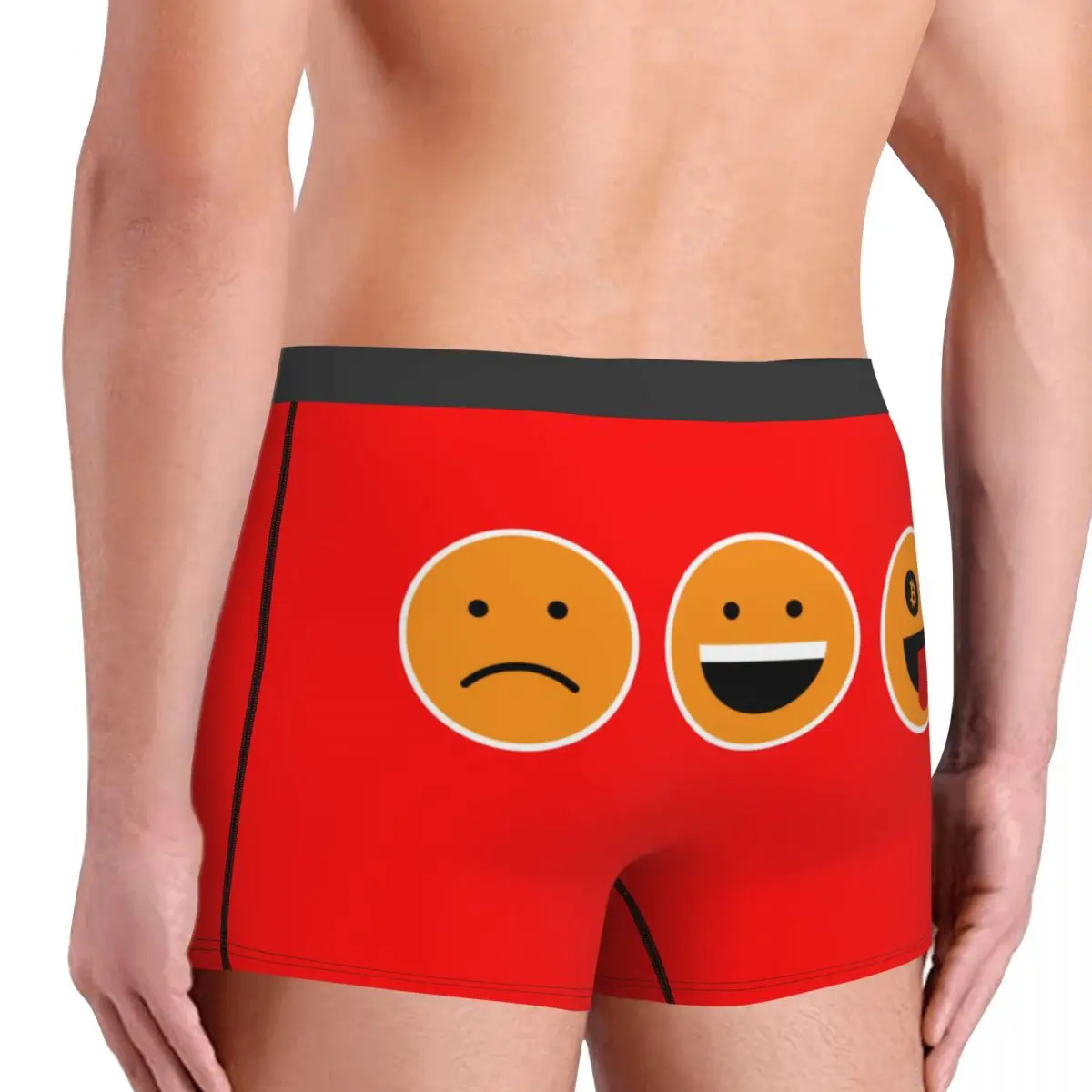 Мужские крутые трусы-боксеры с биткойнами Get Your Crazy Underwear BTC Crypto Coins дышащие шорты