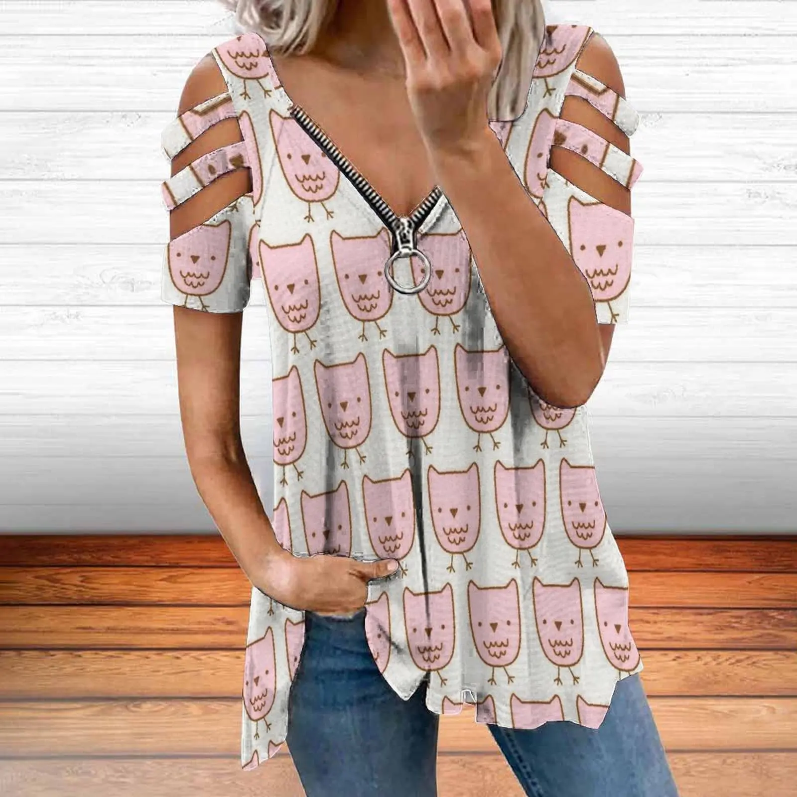 

Women's Graphic T Shirts 3D Printed V Neck Shirts Fashion Hip Hop Tops Girls 2022 Summer New Fashion T Shirts