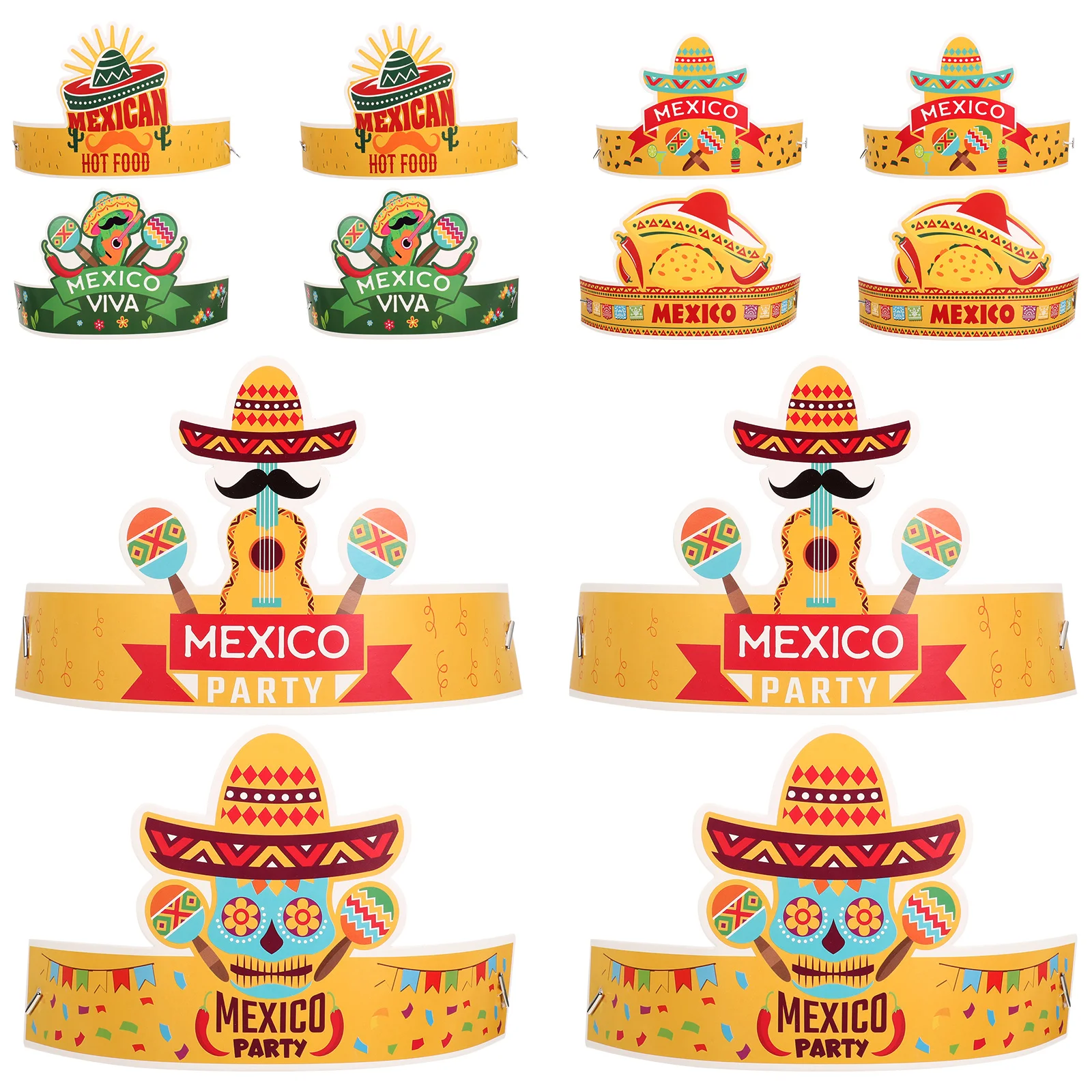 Cinco De Mayo шляпа карнавальные бумажные колпачки соломенные тканые модные детские