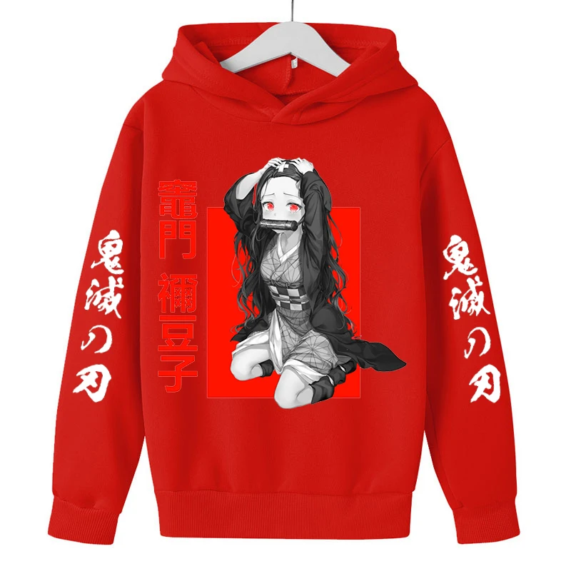 

2022 Kimetsu Not Yaiba Hoodies Sweater Male/female Boys/girls Anime Demon Slayer Hoodie Hoodie Hoodie Kids Autumn Winter Hoodies