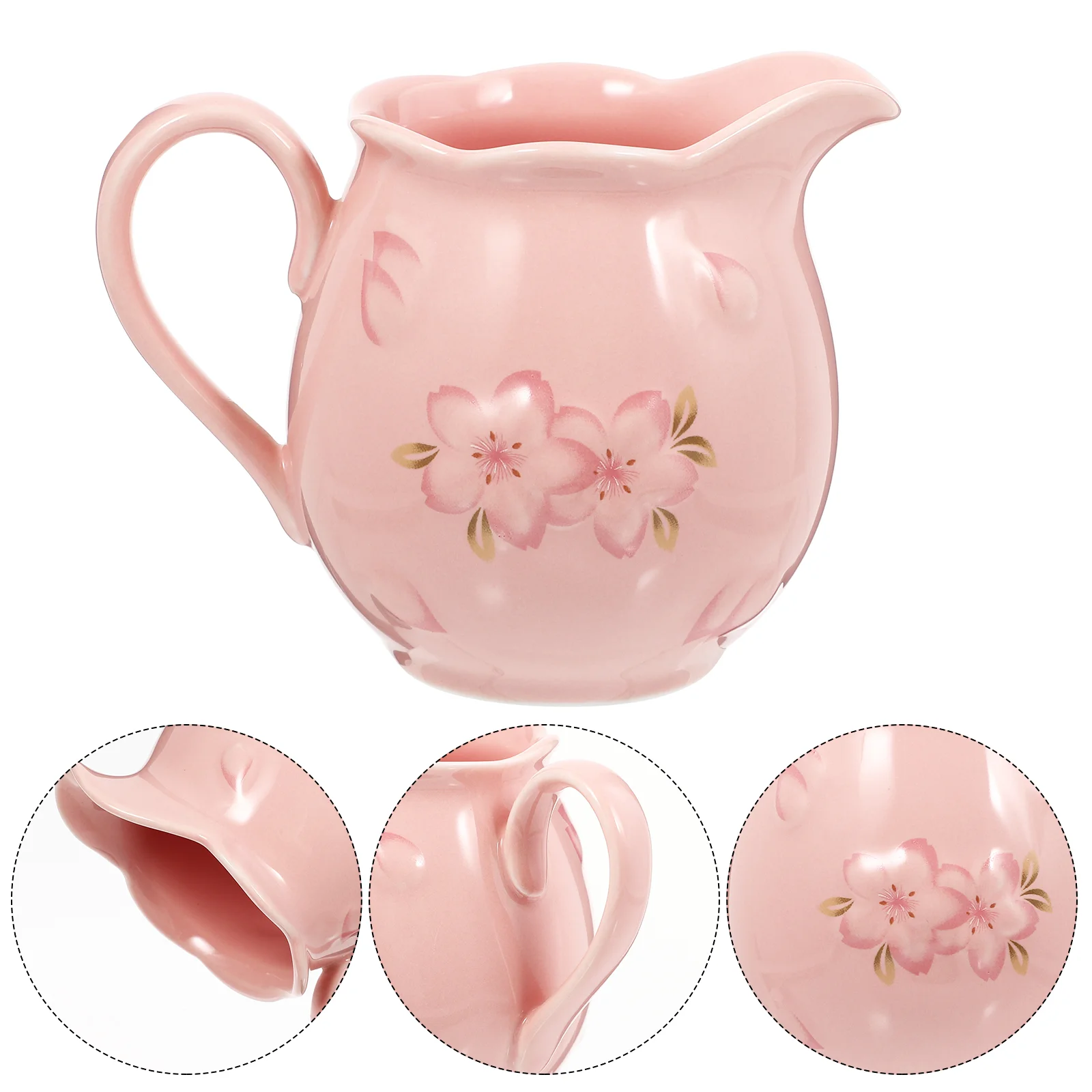 

Pitchercreamer Sauce Ceramic Gravy Jug Coffee Mini Boat Cup Pourer Honey Jar Seasoning Espresso Dish Container Serving Frothing