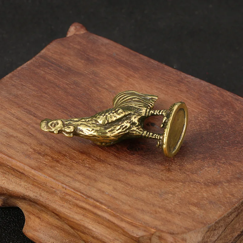 Латунная металлическая фигурка петуха медные украшения двенадцать знаков