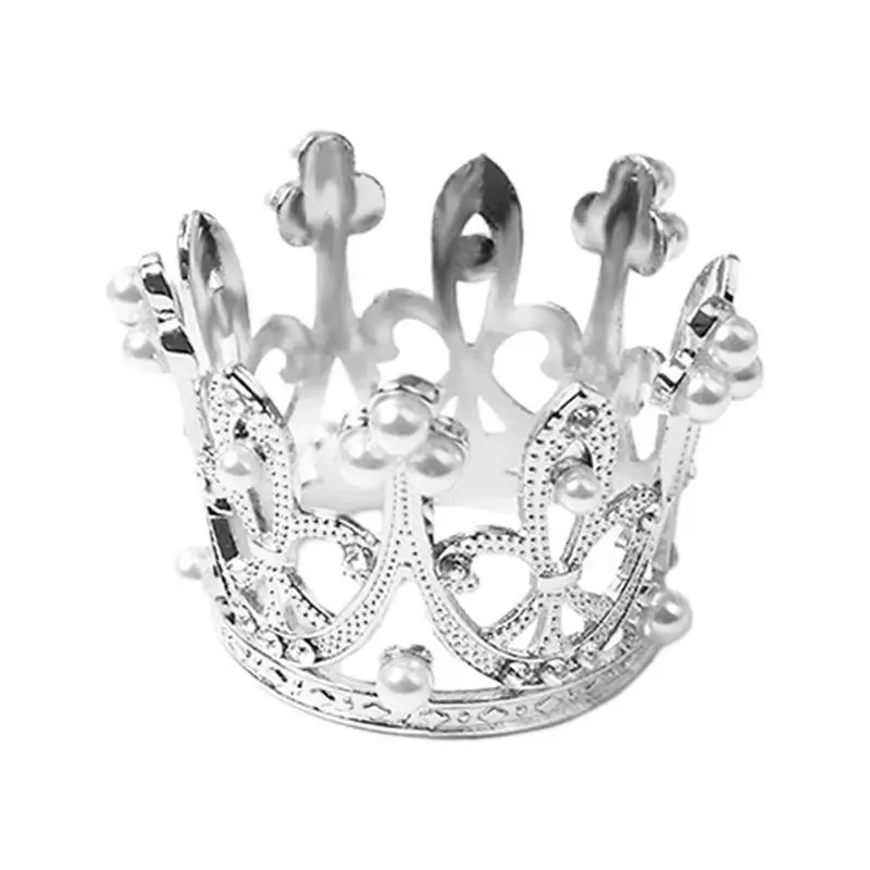 

Золотые держатели для салфеток, кольца в форме короны, свадебные кольца для салфеток с металлической золотистой короной, блестящие кольца для салфеток