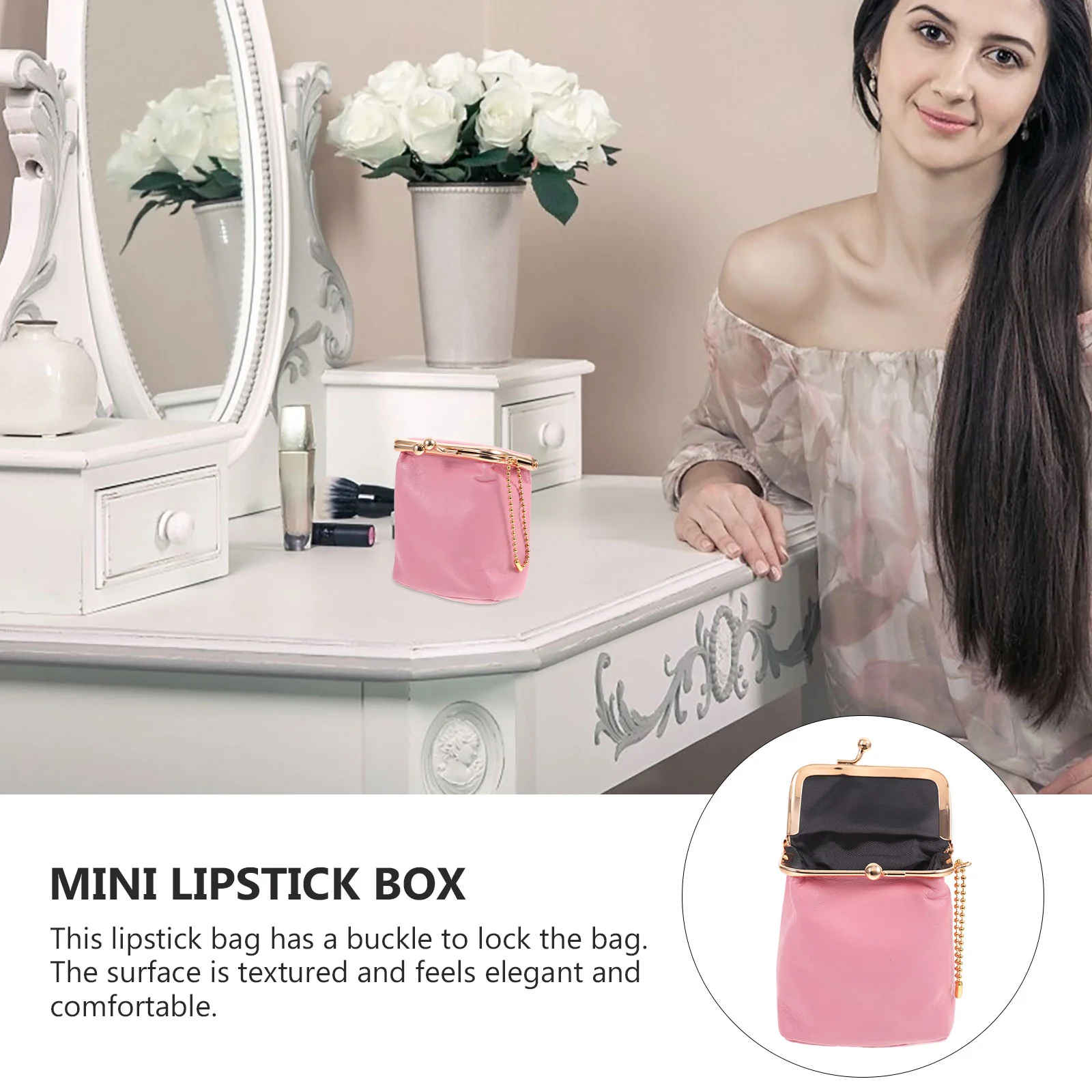 Квадратная коробка для губной помады мини-держатель элегантный органайзер