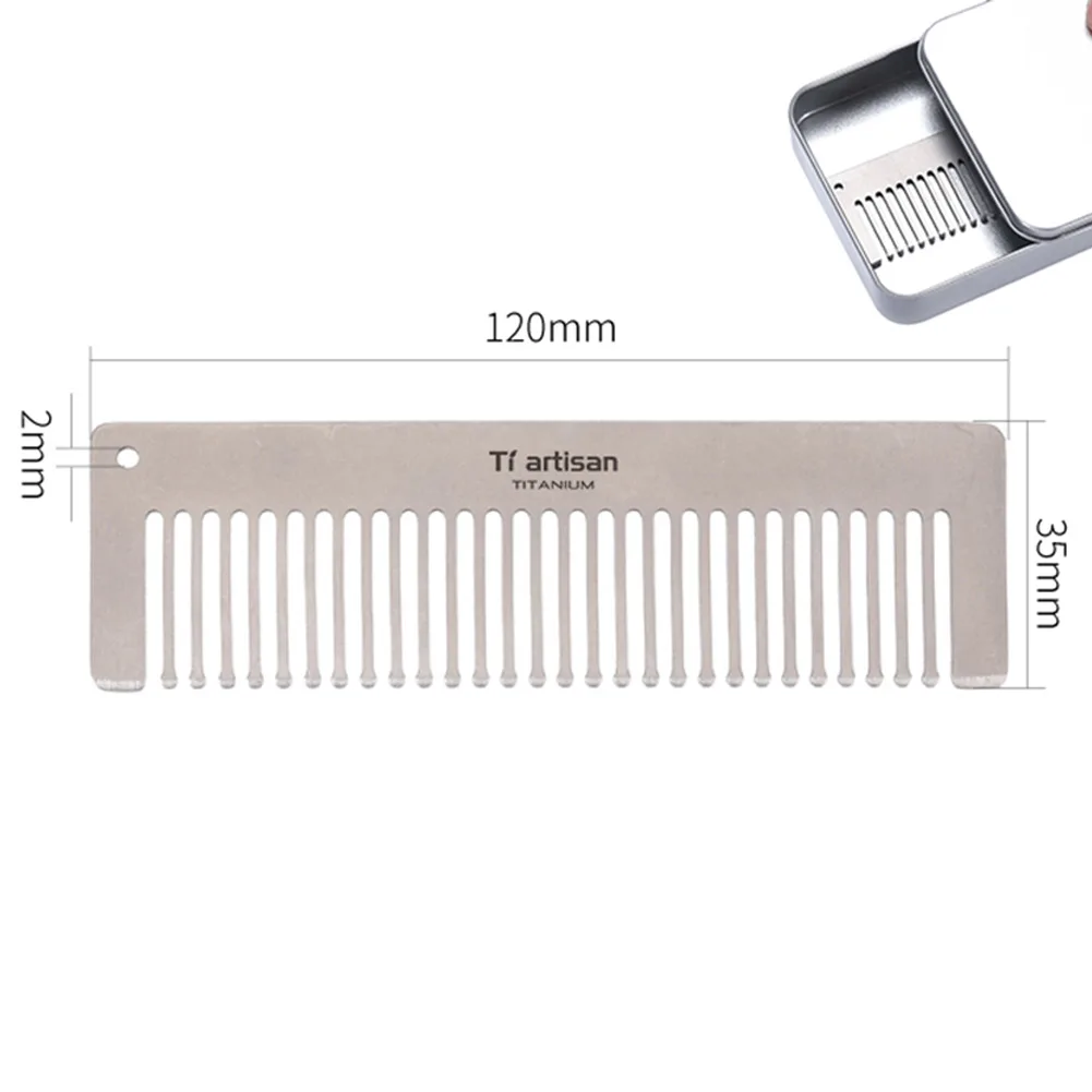 

Pocket Comb Titanium Comb Corrosion Resistant Hair Beard High Strength Lightweight Design Round And Polished Teeth