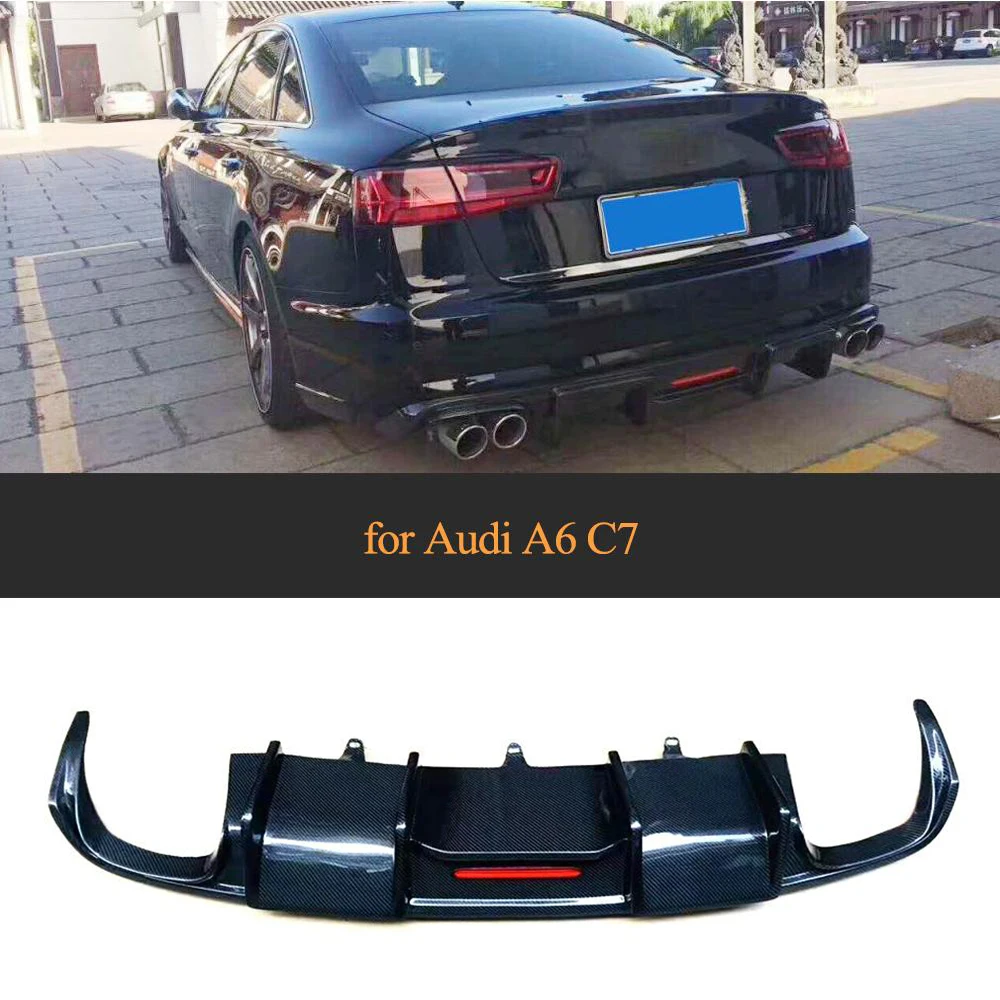 

Диффузор для заднего бампера Audi A6 C7 Sedan 2016 2017 2018