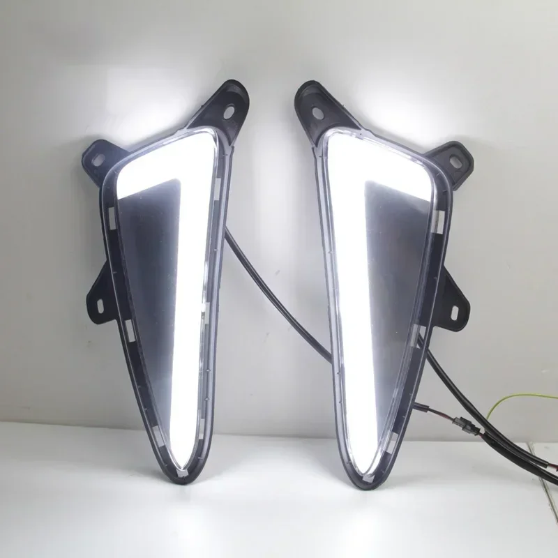 Автомобильные светодиодные дневные фонари DRL для Toyota C-HR CHR 2016 2017 2018 2019 желтые