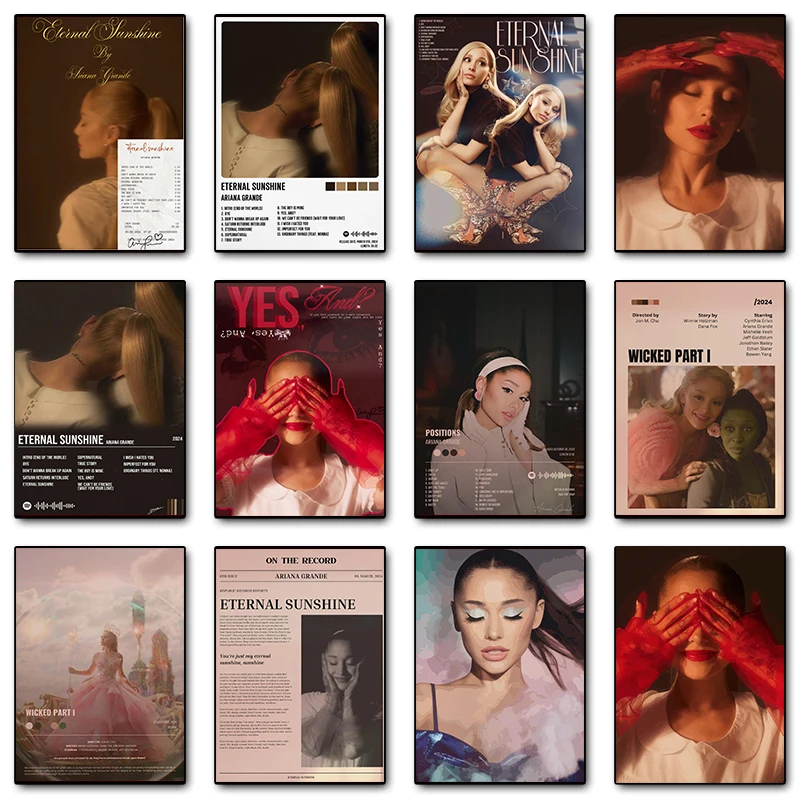 Картина на холсте с изображением певицы Арианы Грандс