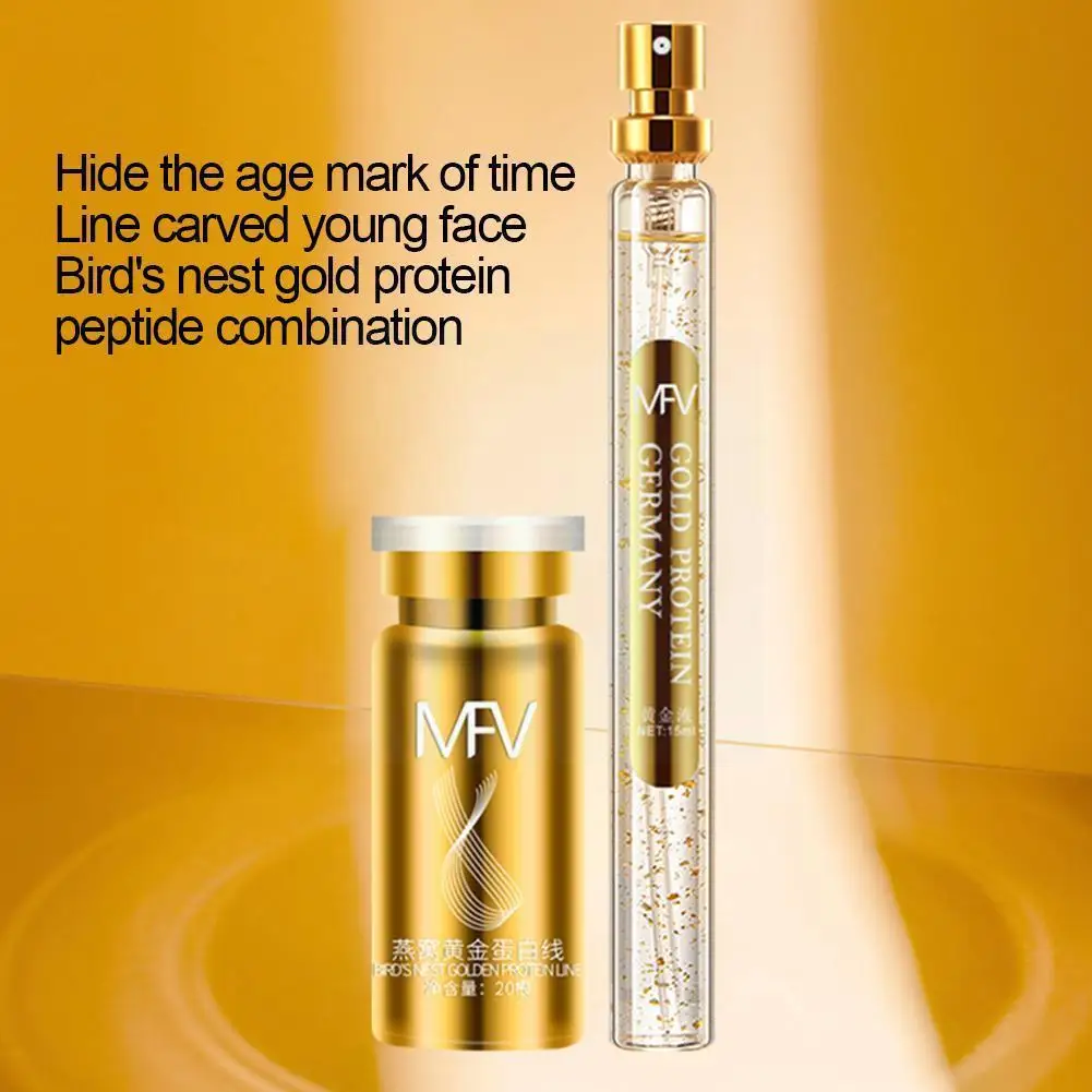 

24k Gold Face Serum Active Collagen Silk Thread Face Hyaluronic Smoothing Firming Lifting Moisturizing Essence Skin Anti-ag Z7z5