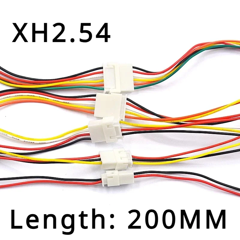 10 пар 26AWG Micro JST XH 2 54 2P 3P 4P 5P 6PIN штекер-мама с проволочными кабелями 200 мм