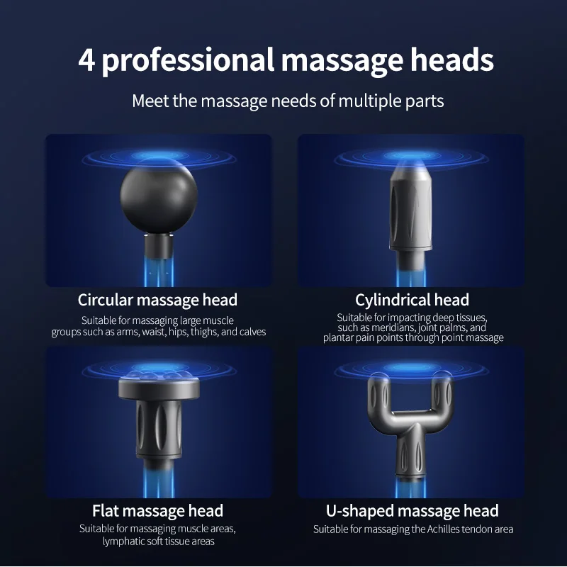 Портативный пистолет для глубокого массажа тканей