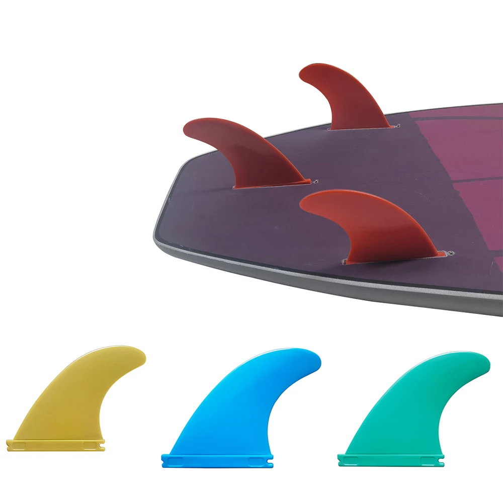 

Nylon Plastic Surfboard Fin Medium Size UPSURF FUTURE Surfing Fin Red/Yellow/Blue/Green Single Tabs G5 Tri Fins Surf Accessories