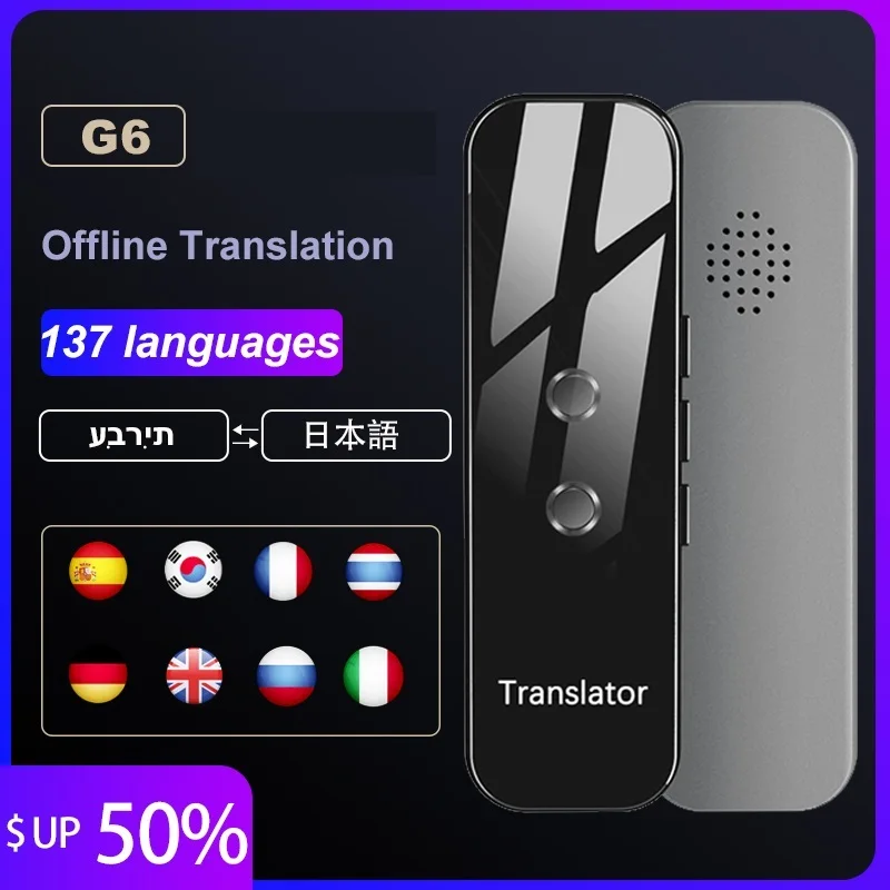 

Go Translator Portable 137 Languages Smart Instant Voice Text APP Photograph Translaty Language Learning Travel Business