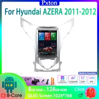 pxton tesla screen android car radio stereo multimedia player for hyundai azera 2011 2012 carplay auto 8g128g 4g wifi dsp