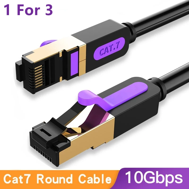 

LX Tream Cat7 Lan Cable Ethernet Cable UTP 1 For 3 Laptop PC Router RJ45 Network Cables