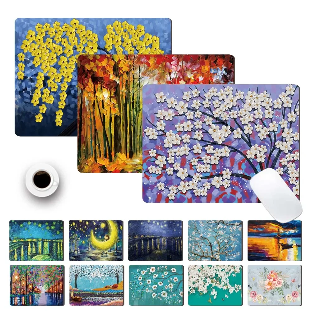 

Laptop Keyboard Desk Mat Office Computer Mouse Pad Anti-slip Waterproof PU Leather Laptop Mouse-pad Painting Game Mouse Mat