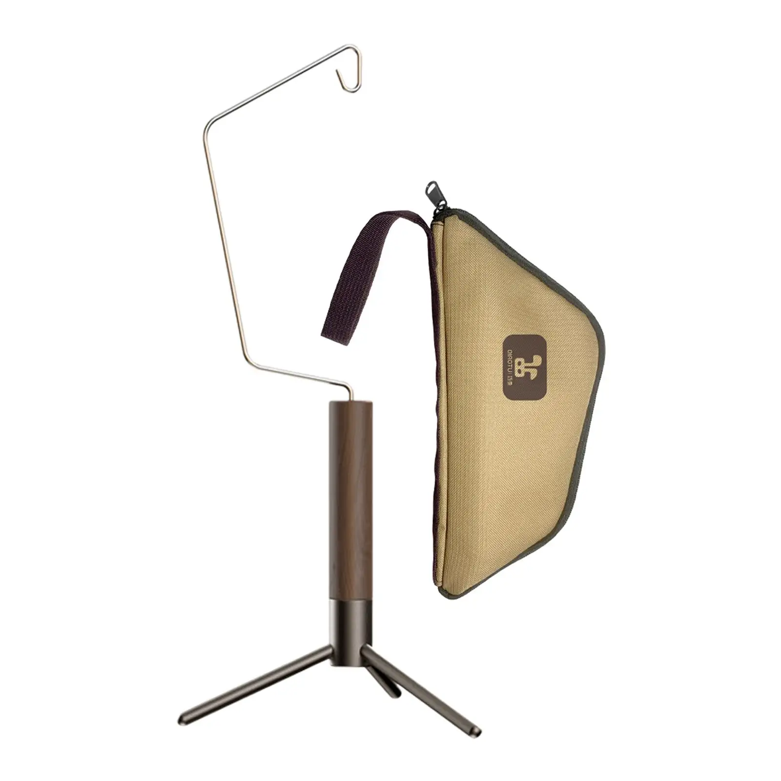 

Foldable Lantern Stand Desktop Outdoor Lamp Pole Removable Space Saving