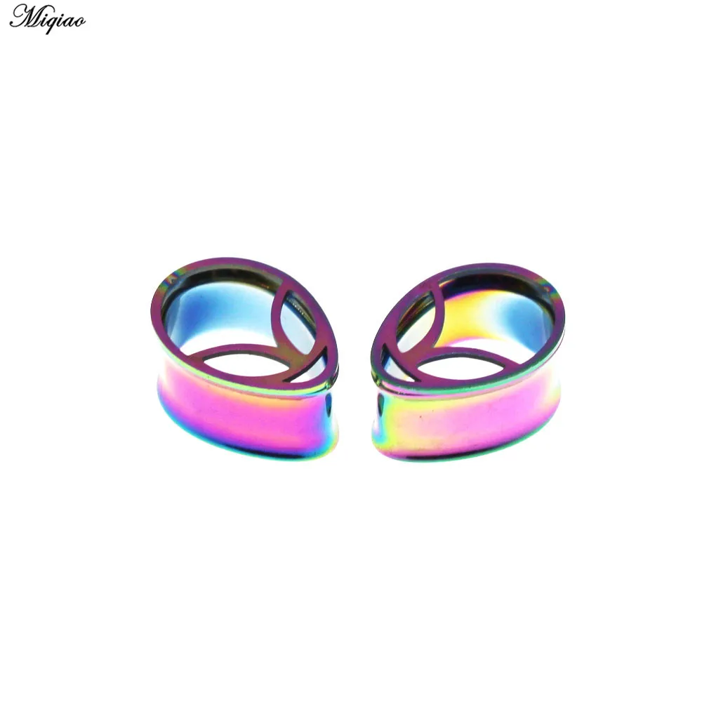 

Miqiao 1 Pair Ear Piercing Ring Body Jewelry for Woman Men Ear Stretchers Stainless Steel Tunnels Plugs Expanders Gauges