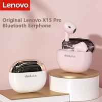 2022 new lenovo x15 pro bluetooth earphones tws wireless headphones fashion hifi stereo noise reduction sports earbuds with mic