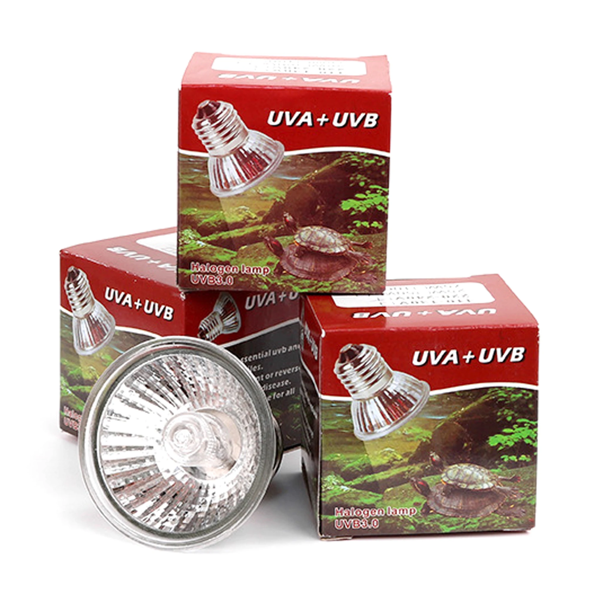 CE Reptile Lamp  UVA+UVB 3.0 Pet Heat Lamp Bulb Turtle Basking  Light Bulbs Amphibians Lizards Temperature Controlle