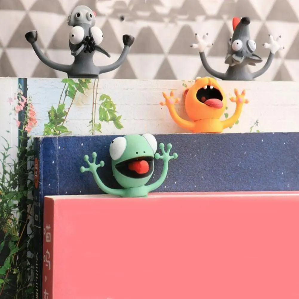 

3d Stereo Cartoon Lovely Animal Bookmark Original Cute Pvc Material Student Children School Stationery For Kids Gift A9w8