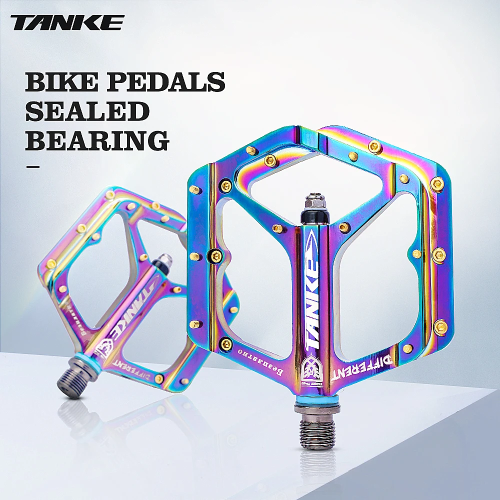 

TANKE MTB Pedals Ultralight Sealed Bearing Anti-slip Footboard Platform Aluminum Alloy Nylon Road Bike Pedal Cycling Racing Part