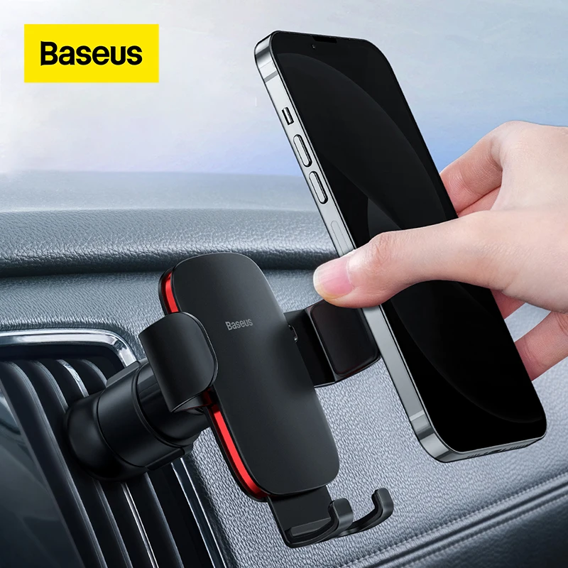 

Baseus Car Phone Holder Gravity Auto Stand For Car Air Vent Universal For iPhone Xiaomi Samsung Phone Support Car Mount