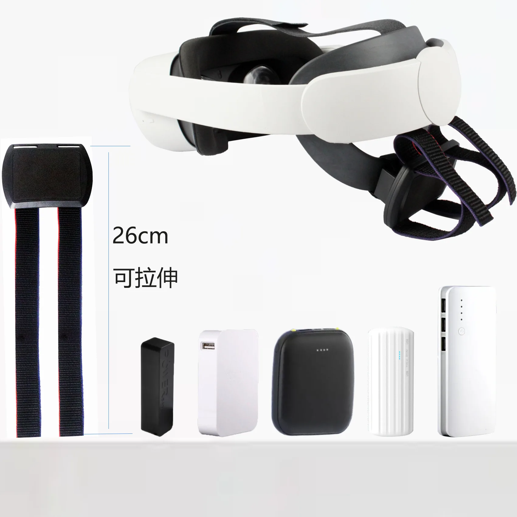 Повязка на голову батарея задняя зажим держатель для Oculus Quest 2 мета-квест 3 Внешний