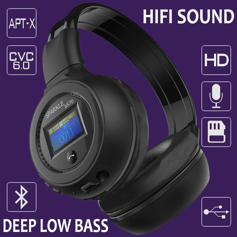 

Беспроводная Bluetooth-гарнитура HIFI стерео наушники bluetooth наушники Музыкальная гарнитура FM и поддержка SD-карты с микрофоном 029