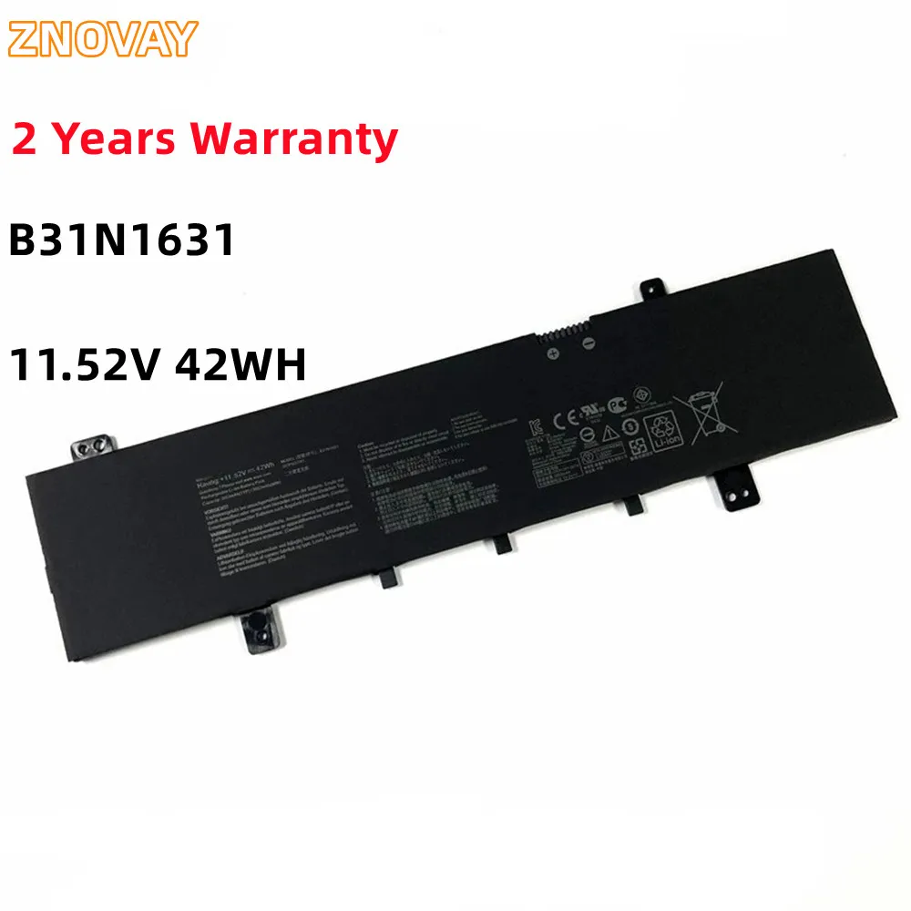 

ZNOVAY B31N1631 11.52V 42WH Laptop Battery For ASUS VivoBook 15 X505ZA X505BA X505BP F505 F505ZA F505BA X505ZA-BQ012T X505BA-1A
