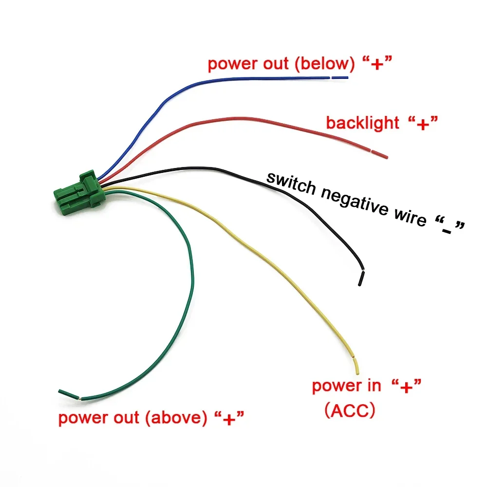 Автомобильный двойной переключатель красного света передний и задний