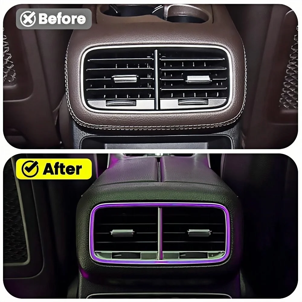 Фото 64-цветная светодиодная подсветка воздуховодов для Mercedes-Benz GLE GLS W167 2020-2026, декоративная подсветка, оригинальные аксессуары для тюнинга автомобиля №5