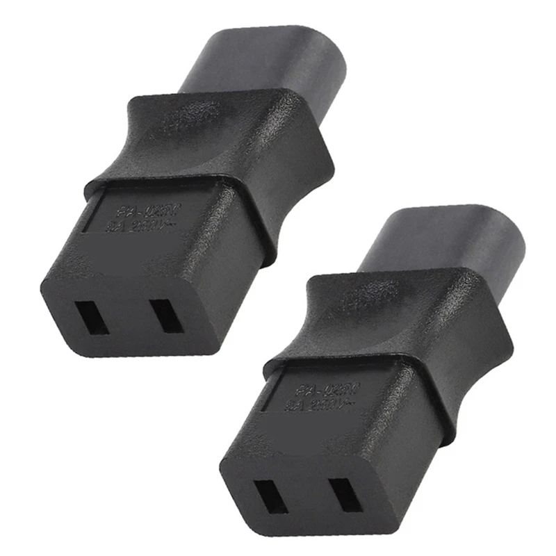 

2PCS 2-Pin Iec 320 C8 Male to Iec 320 C9 Female Ac Adapter 6A/250V Industrial Power Converter