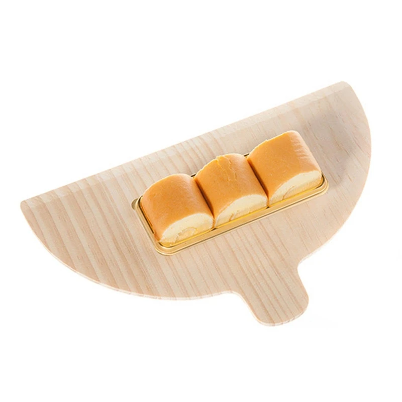 BMBY-Pizza Shovel Pizza Bakery Parts Semicircular Baking Tool Solid Wood Board Special For Portable Oven