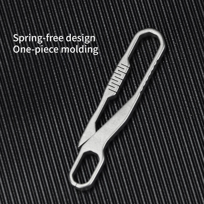 Карабин из титанового сплава зажим для ключей удобный брелок быстроразъемный