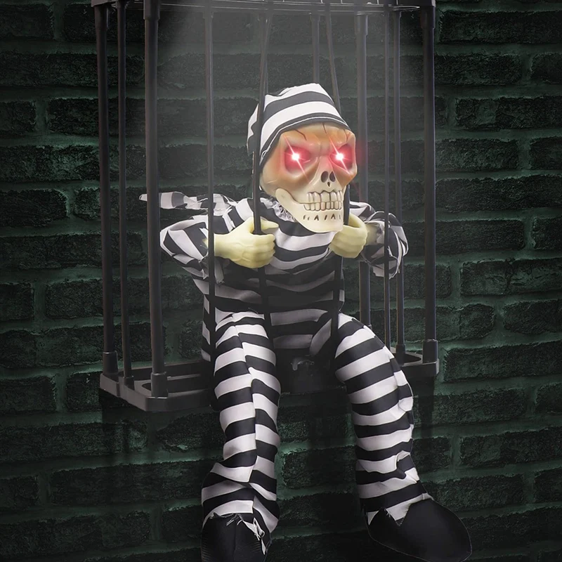Кричащие анимированные украшения для Хэллоуина реквизит декора с датчиком